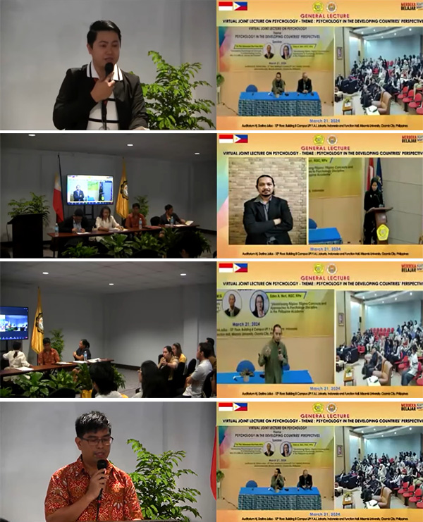 Misamis University Holds Virtual Lecture on Psychology in Collaboration with Universitas Persada Indonesia YAI